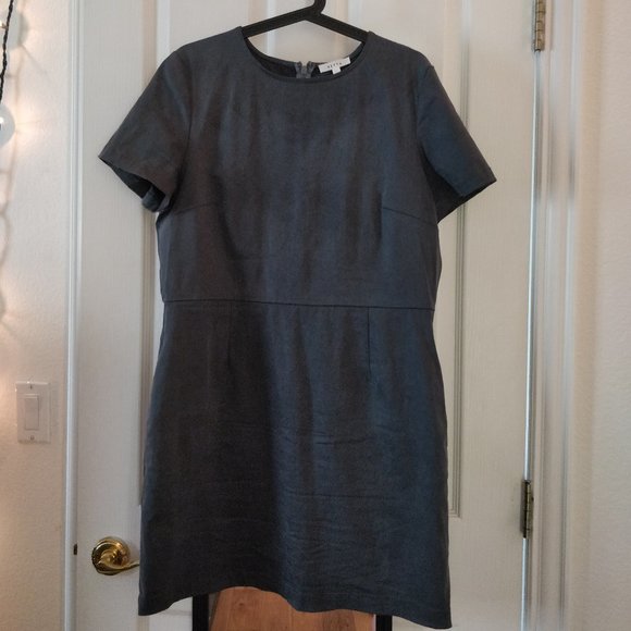 VETTA | The Two Piece Sheath Dress in Slate Blue - Picture 5 of 6